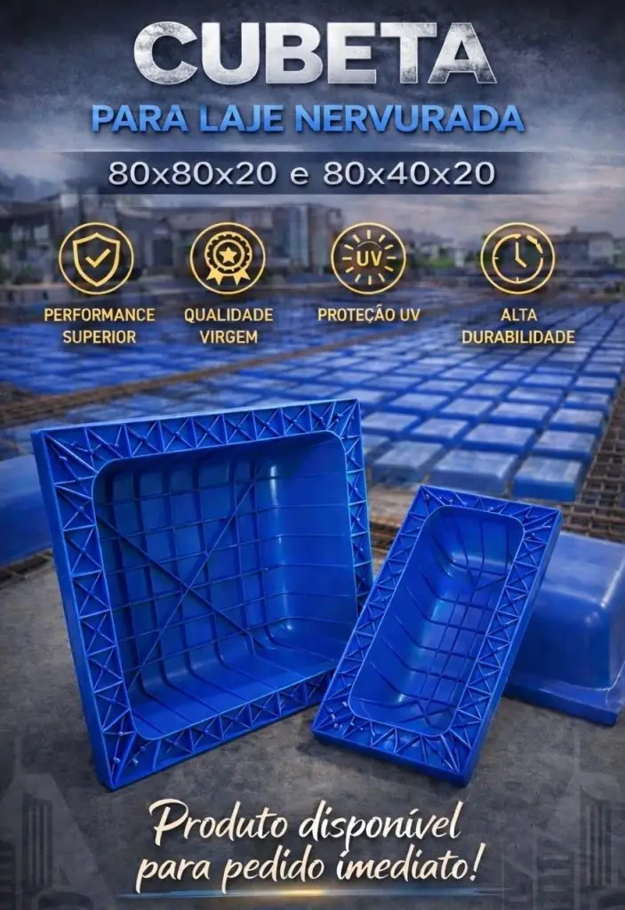 Cubetas para laje nervurada em obra